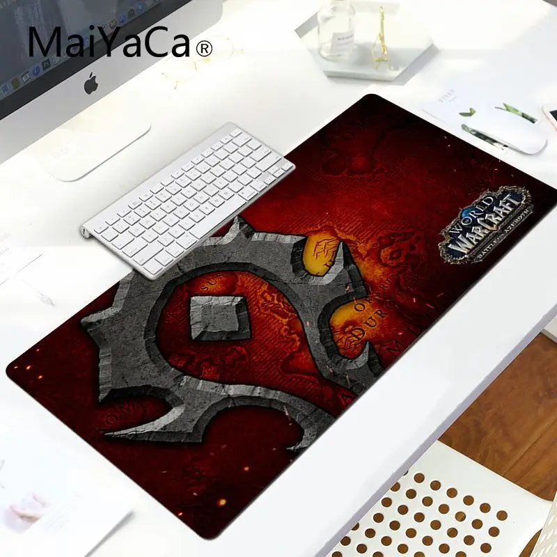 LockEdge 30X90cm MaiYaCa Печатный Мир Warcraft wow клавиатура коврики для игровой мыши большой коврик для мыши Lockedge компьютерный коврик для ПК - Цвет: LockEdge 30X90cm