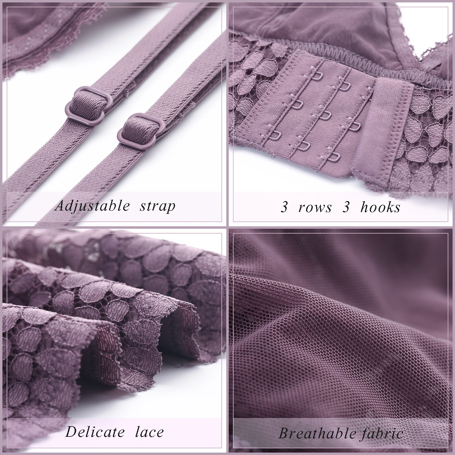 Кружевной бюстгальтер без косточек женский Triangel нижнее белье с цветочным