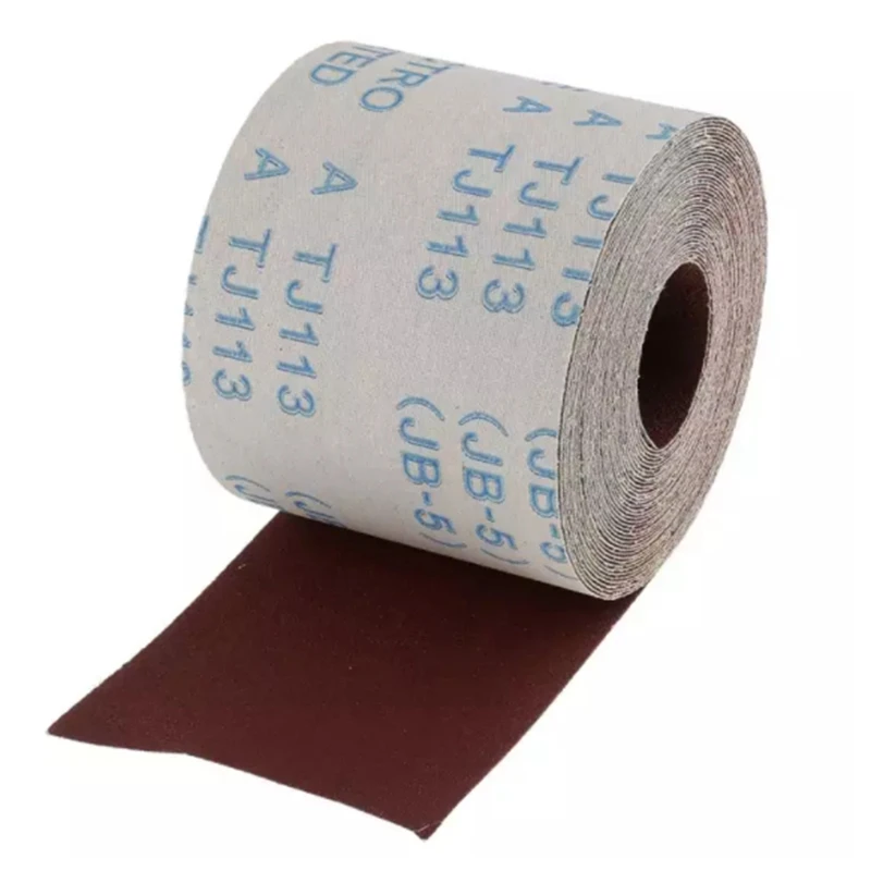 

GTBL 10 Meters Emery Cloth Roll 120 Grit Sandpaper for Cleaning Copper Pipe and Fittings
