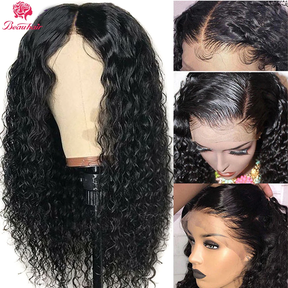 Beauhair бразильский 1 шт. 12-16Kinky кудрявые заколка для хвоста ins Drawstring прическа «конский хвост» для наращивания для женщин не Реми волос