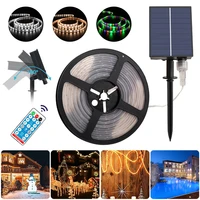 led strip lights outdoor waterproof 8 lighting modes w remote upgrade brightness home decor for christmas garden solar powered