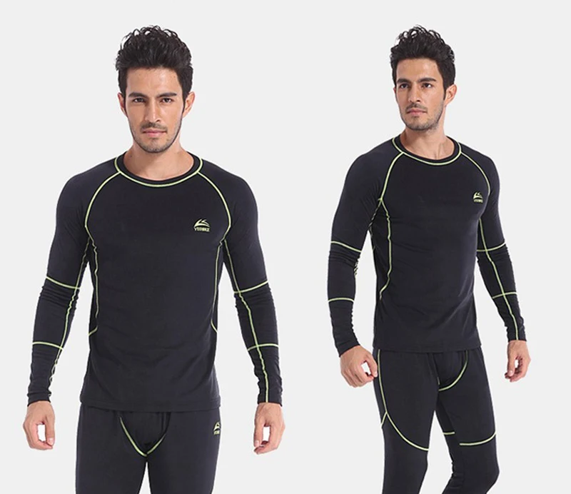 Новое поступление 2019 мужское зимнее термобелье комплекты компрессионного