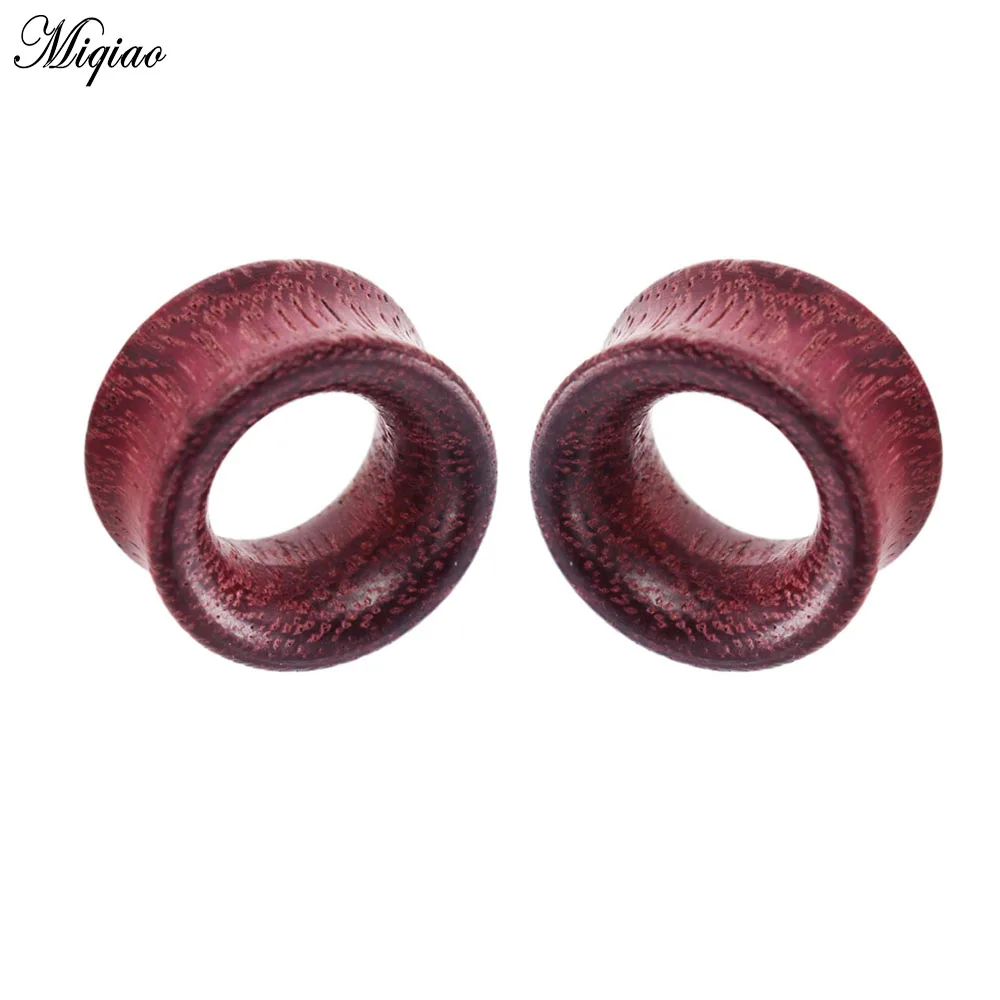 

Miqiao 2 Pcs 8mm-20mm Hot Sale Piercing Jewelry Hollow Violet Wood Ear Expander EAR TUNNEL