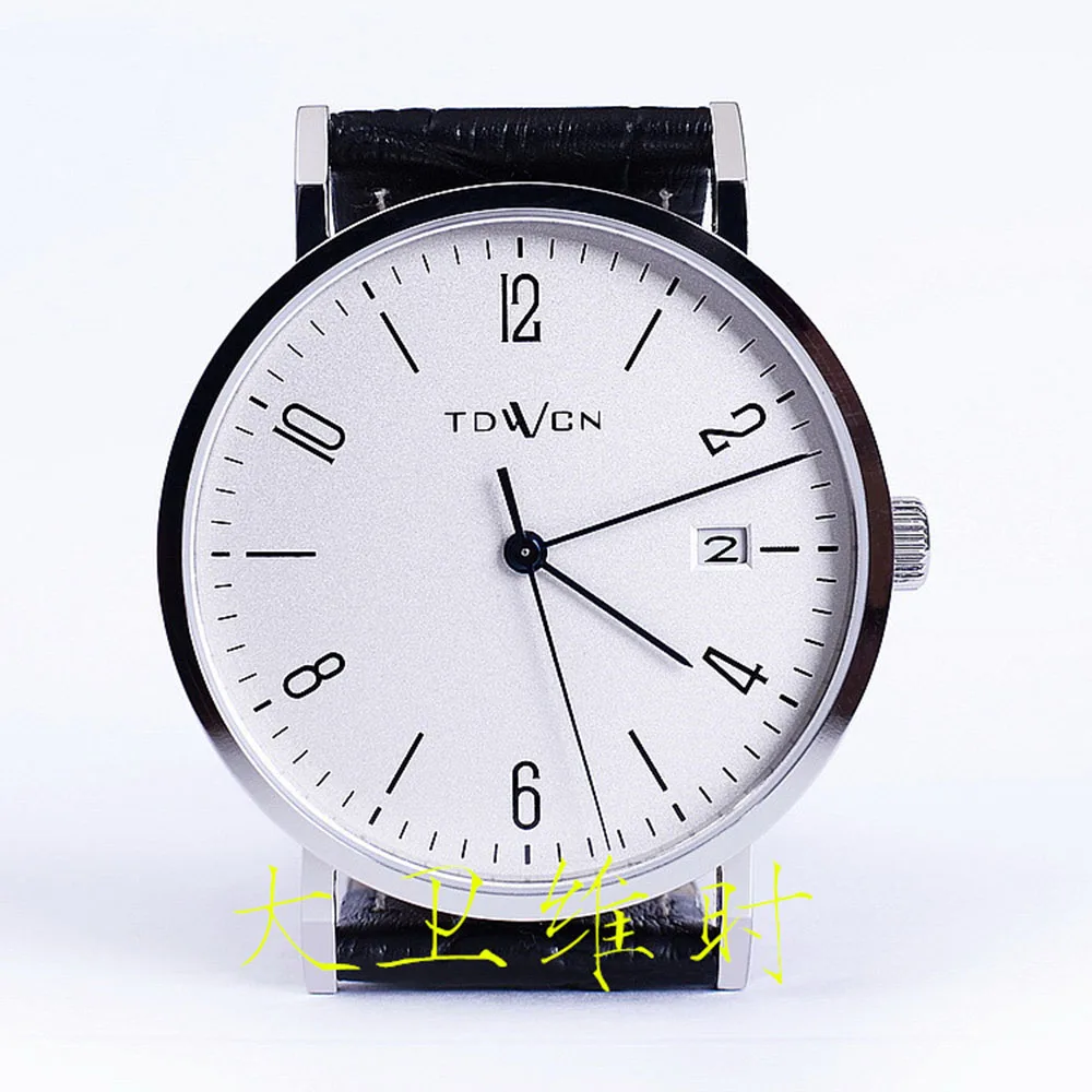 

Simplicity Bauhaus Style Automatic Watch 9015 Stainless Steel Waterproof Calendar Minimalist Men's Mechanical Watch Luxury Men
