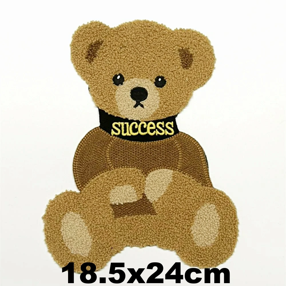 

Apparel large embroidery big bear animal cartoon patches for clothing PA-3348