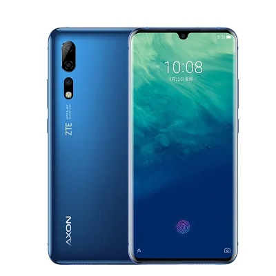 Zte Axon10 Pro Snapdragon 855 Dual SIM 6,4" изогнутый экран 6 ГБ/8 ГБ/12 Гб ram 128 ГБ/256 ГБ rom экран отпечатков пальцев Axon 10 Pro OTA - Цвет: Синий