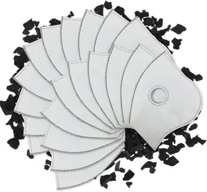 PM2.5 маска фильтрующие колодки для маски фильтр для рта для лица Защитная для кожи 5 слоев Пылезащитная накладка filtro mascarilla pm25