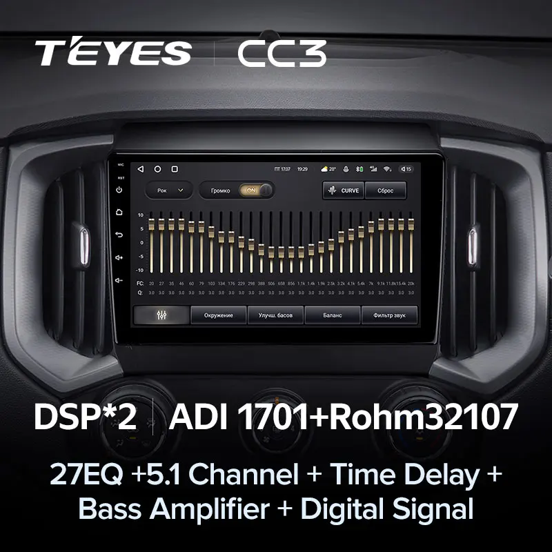TEYES CC3 Штатная магнитола For Шевроле Трейлблейзер Колорадо Исузу Д-МАХ Chevrolet TrailBlazer