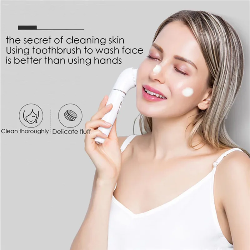 Kemei 5 In 1 Electric Epilator Lady's Painless Hair Shaver Portable Lady Eyebrow Body Nose Bikini Trimmer | Бытовая техника