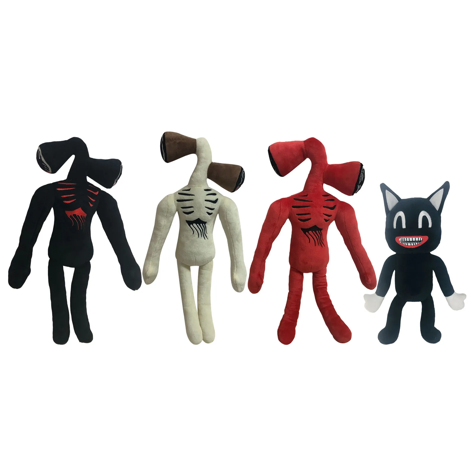 

Anime Siren Head Zabawki Doll Plush Toy Doll Black White Red Sirenhead Cat Stuffed Dolls Comfortable Soft Toy Christmas Gift