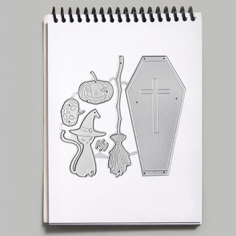 

Halloween Witch Broomstick Metal Cutting Dies Stencil Scrapbooking DIY Album Stamp Paper Card Mold Embossing Decoration