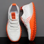 Женские носки на платформе; Черные, оранжевые, зеленые, белые кроссовки; Обувь на массивном каблуке; Tenis Feminino; Кроссовки; Повседневная обувь; AB438