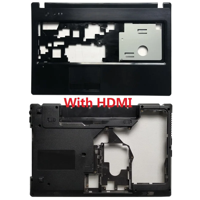 

New Laptop Case Cover For Lenovo G570 G575 Palmrest Upper Cover and Bottom Base Case Cover With/Without HDMI