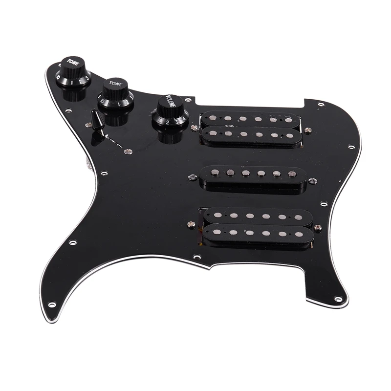 Загруженная Предварительно Проводная электрогитара Pickguard 11 Отверстия Hsh Pickups