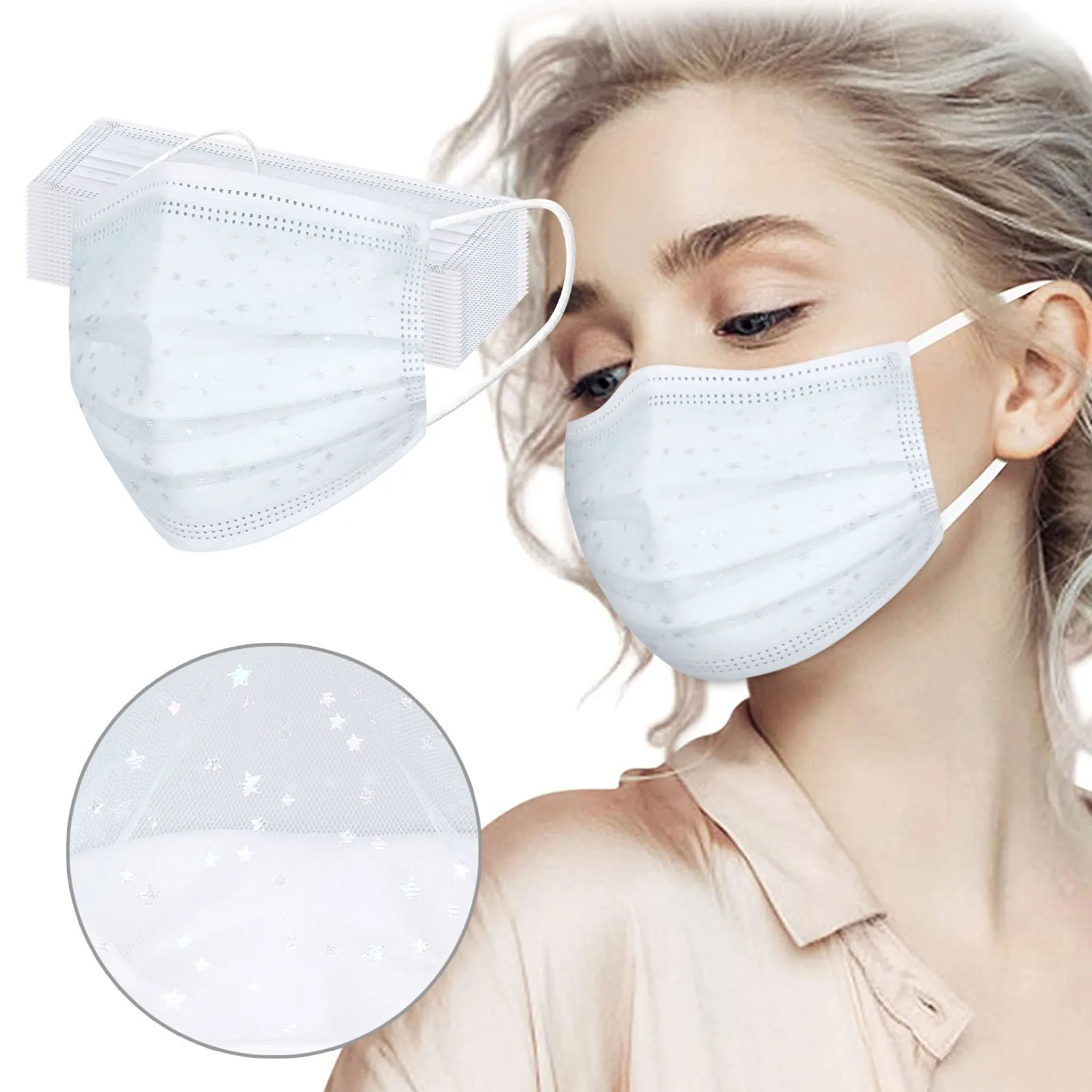 10/50 поликарбонатный люксовый чехол одноразовые маски для лица женщин летние 4ply