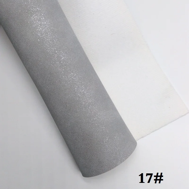17 Glitterwishcome 21X29 см A4 размер винил для бантов нубук кожа с блестками Fabirc искусственная кожа листы для бантов, GM301A - Цвет: 17