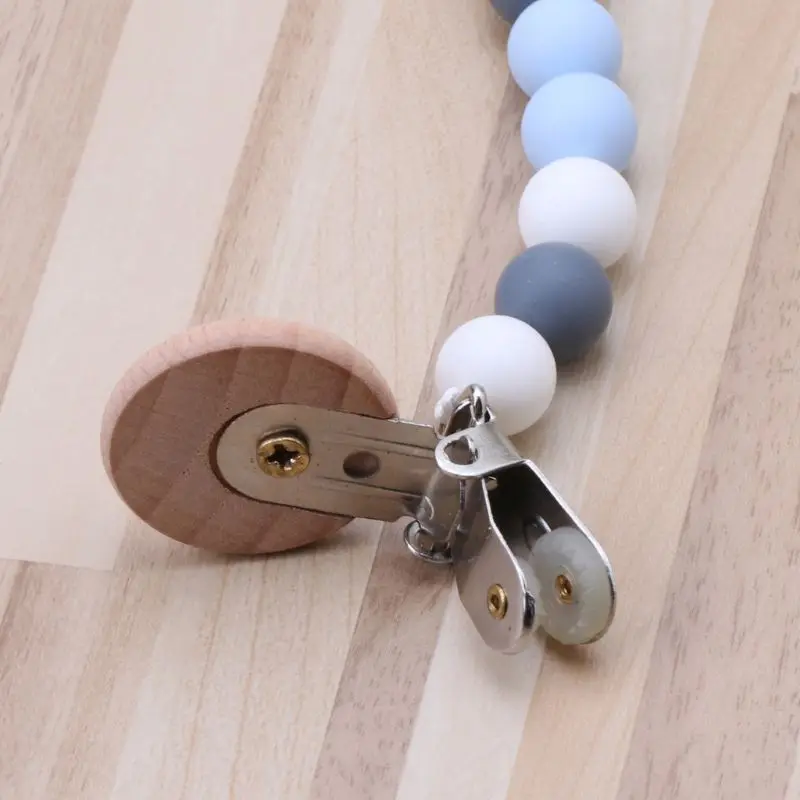 

Silicone Teething Pacifier Clips With Dinosaur Silicone Teether Pacifier Chain for Baby Chew Toys