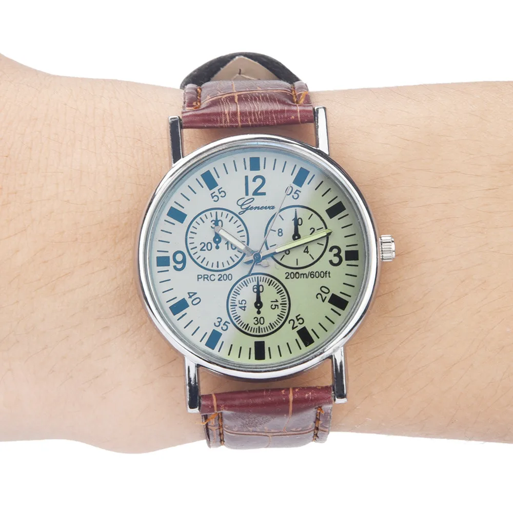 

2021 NEW Top Brand Luxury Mens Watches Male Clocks Date Sport Military Clock Leather Strap Quartz Business Men Watch Gift