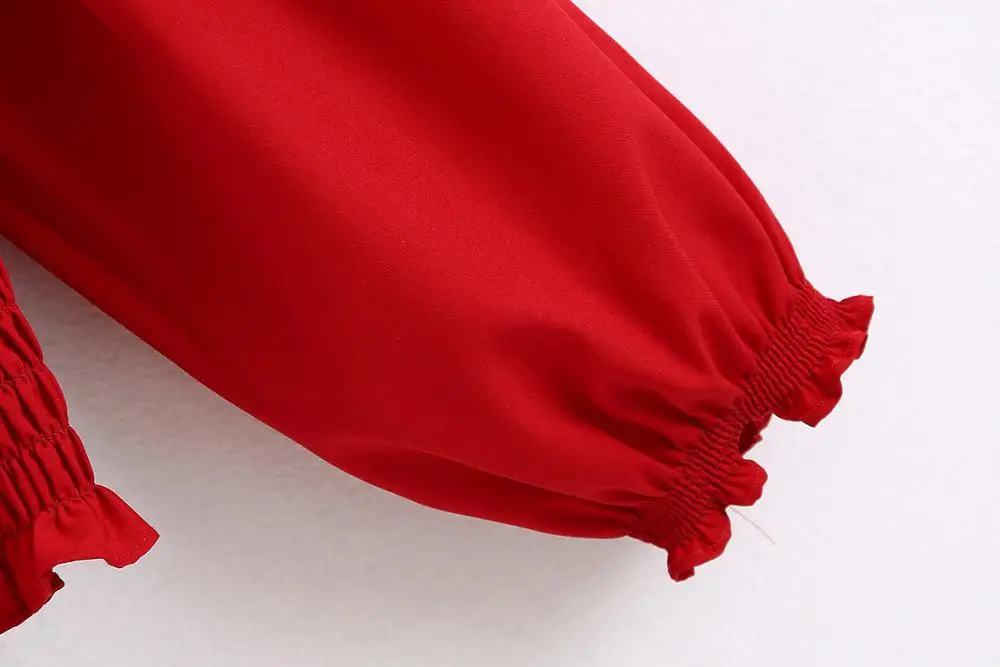 Long Sleeve Red Blouse Women Shirts Blouses Plaid Ladies Shirts Elegant Korean Blouse Women Blouse 2020 Feminine Blouse