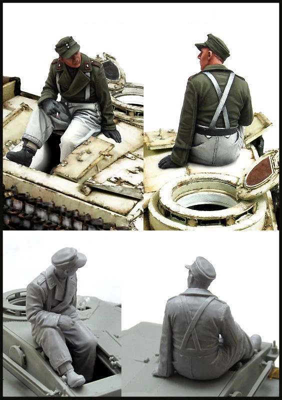 1/35 фигурки StuG Crewman (1 фигурка) Игрушечная модель из смолы миниатюрный комплект