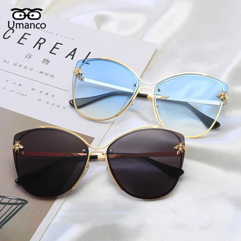 Солнцезащитные очки Umanco без оправы для мужчин и женщин трендовые модные