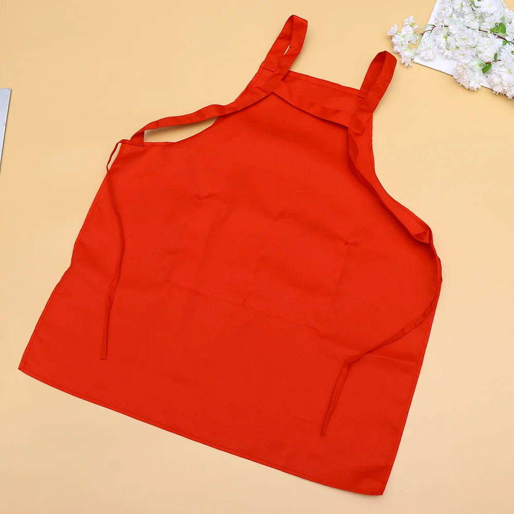 

Waterproof Working Apron with Pocket Double Shoulder Strap Anti-oil Apron for Cafe Restaurant (Coffee)