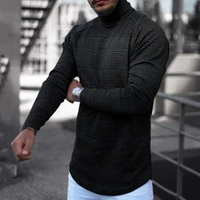 soft turtleneck pullover long sleeve good quality comfortable top slim t shirt tee shirt