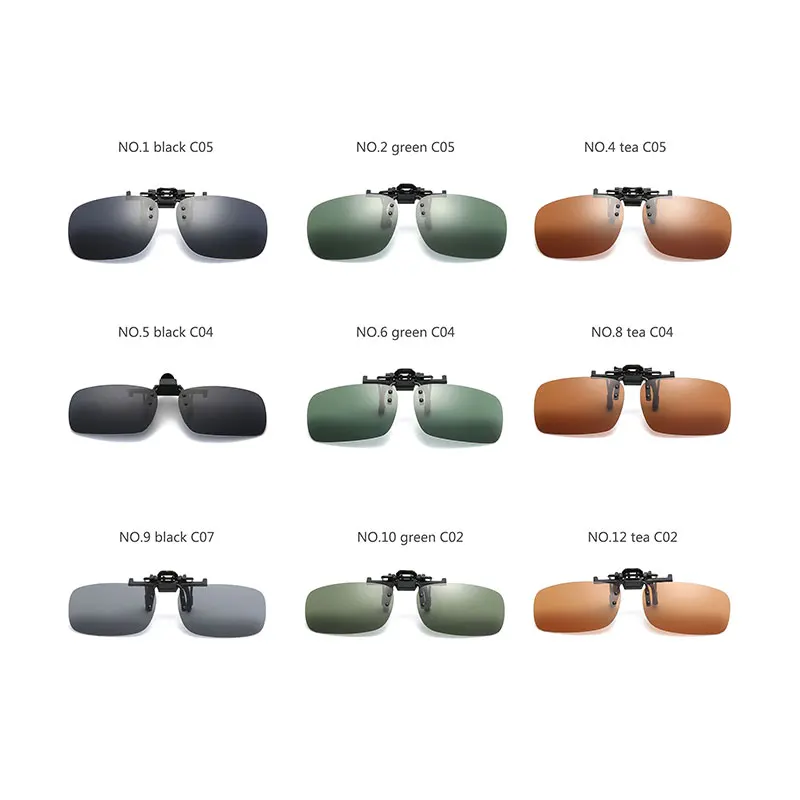 

Q Gafas Oculos de sol Prevent Bask Sun Glasses Polarized Men Glasses Clip Male Shades Brand Designer Driving Goggles