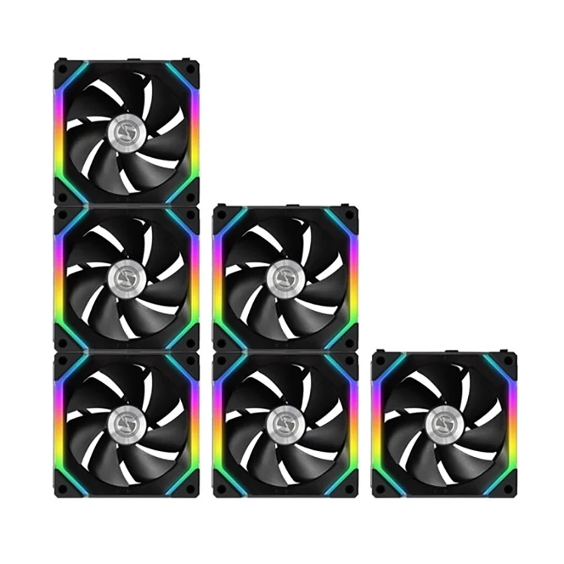 LIANLI UNI FAN SL120 Cableless fan Splicing Modularity PIN to contact point Light synchronization 3pcs/kit Black White | Компьютеры и