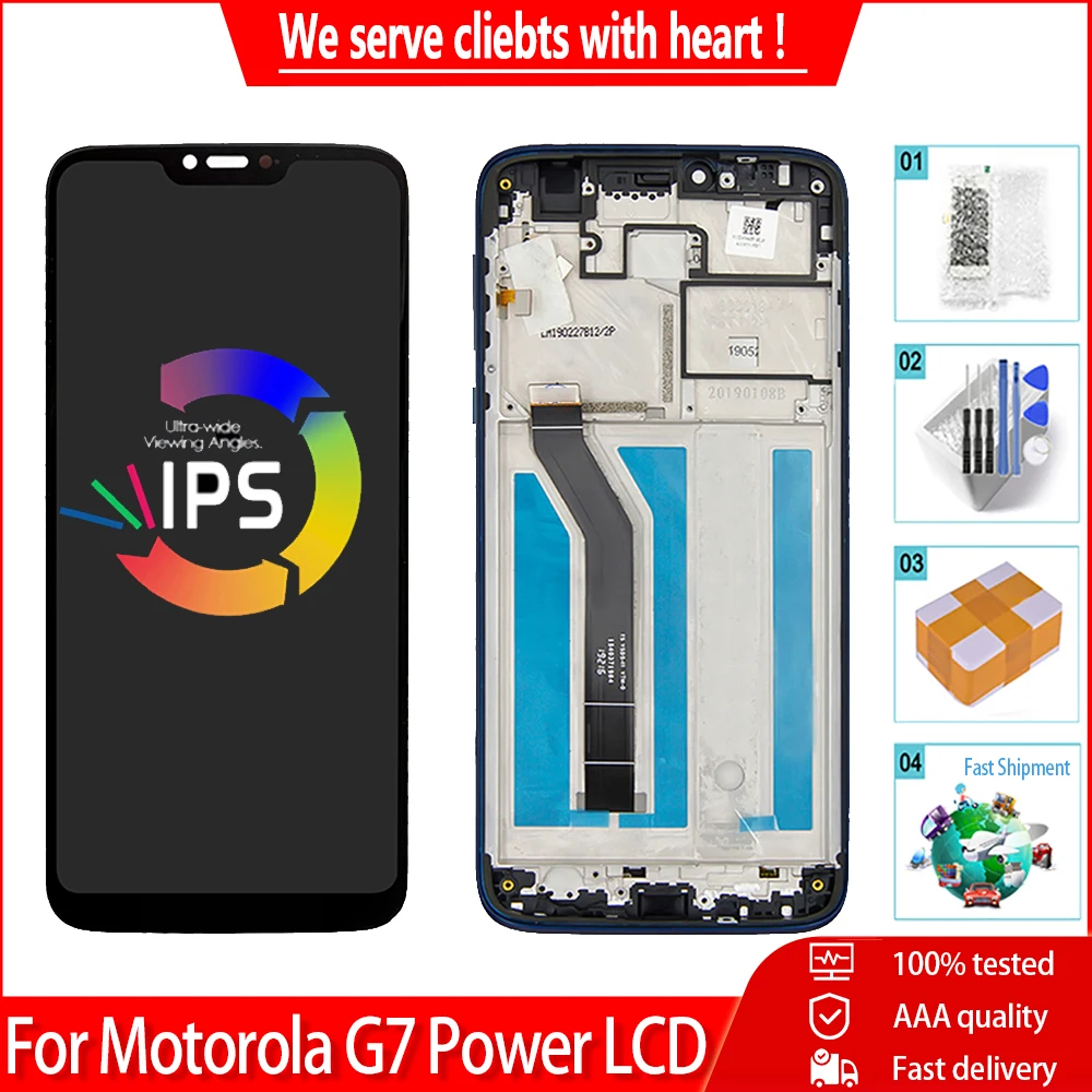 Сменный сенсорный ЖК-экран для Motorola MOTO G7 Power (155 мм XT1955-1-2-4-7 дюйма) (157 XT1955-6-5 |