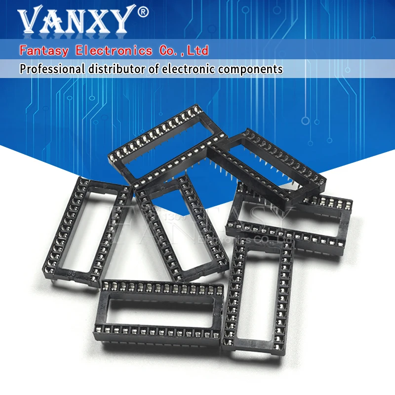10PCS IC Sockets DIP6 DIP8 DIP14 DIP16 DIP18 DIP20 DIP28 DIP40 pins Connector DIP Socket 6 8 14 16 18 20 24 28 40 pin