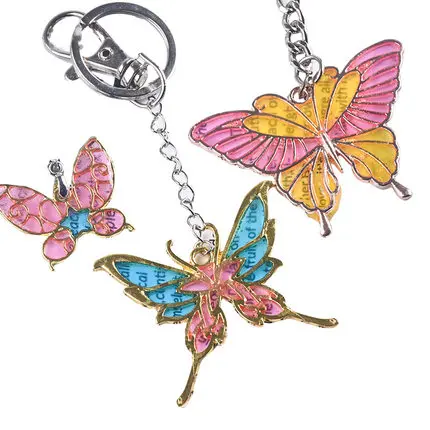5 шт./лот 3 вида стилей Бабочка Кристалл руды Рамка металлическая рамка Подвеска