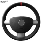 Оплетка на руль для Volkswagen VW Beetle  New Beetle чехол рулевого колеса автомобиля-2000, Ручное шитье, 2010