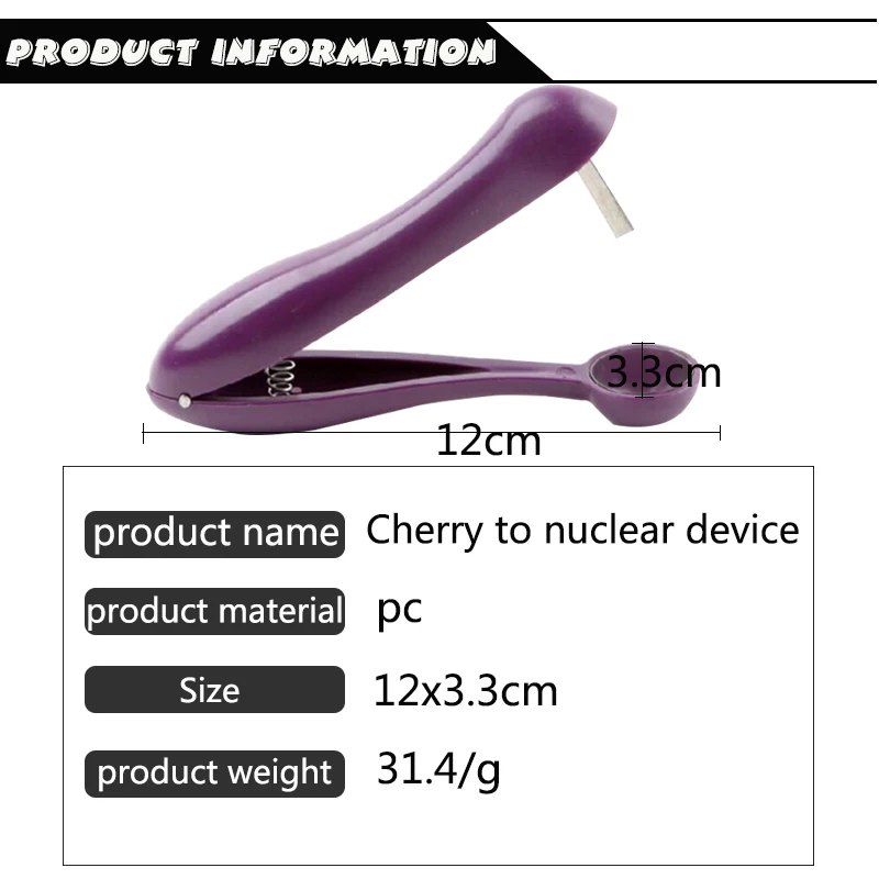 

Kitchen Fashionable Easy Cherry Fruit Core Seed Remover Fruit Cherry Pitter Corer KitchenFruit to nuclear Tool Accessories31