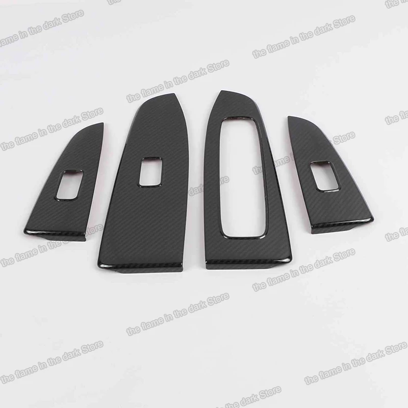 

Lsrtw2017 Stainless Steel Car Window Lifter Control Panel Trims for Kia K3 Cerato Forte 2019 2020 2021 Accessories Auto