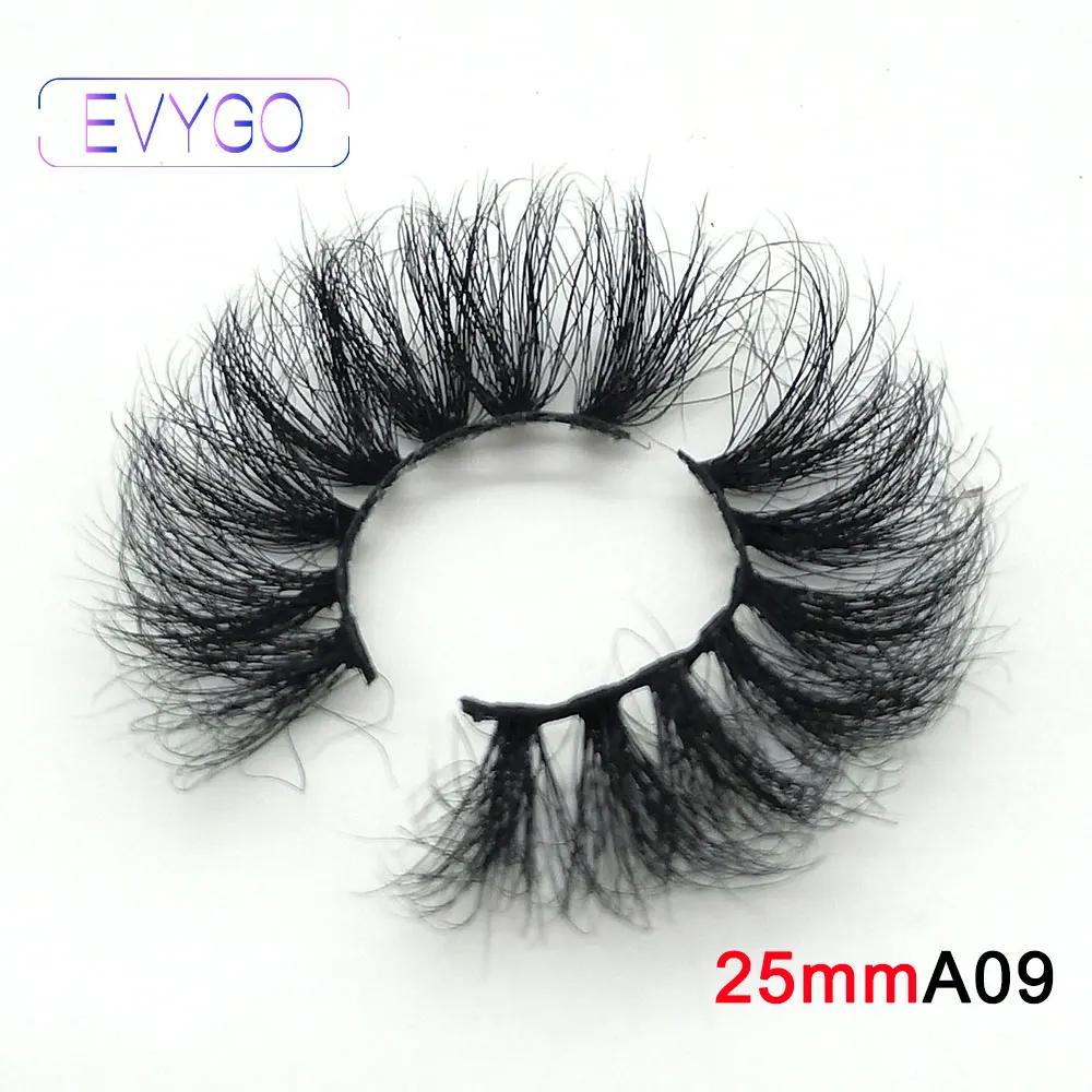 

1 Pair 25MM Lashes Dramtic 6D 100% Mink Hair False Eyelashes Wispies Fluffy Full Strips Eyelashes Long Handmade Eye Extension