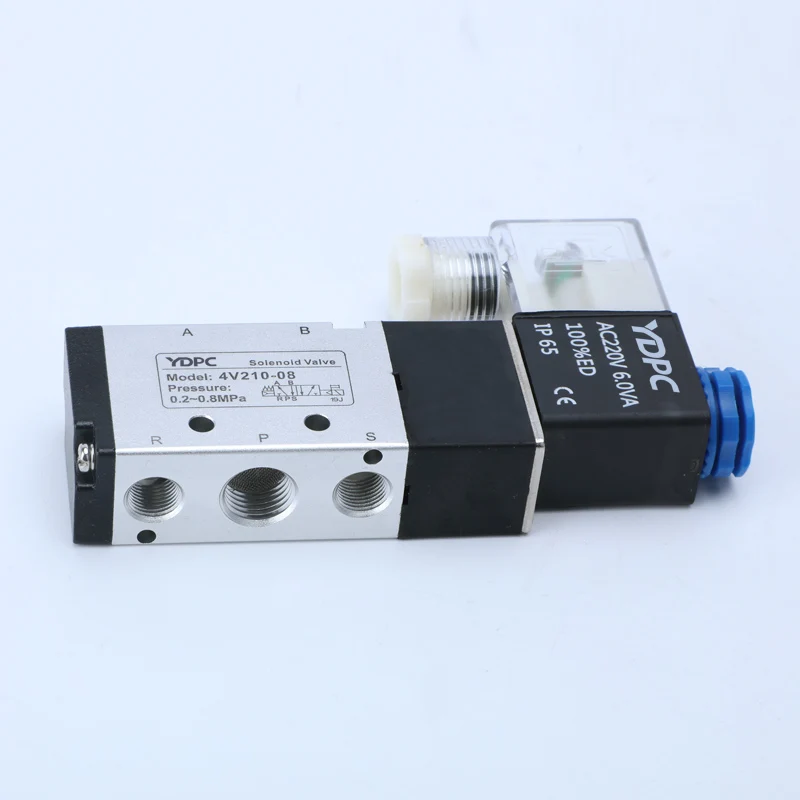 Пневматический электромагнитный клапан 4V320-10 AC220V цилиндр регулирующий 2 Позиция 5