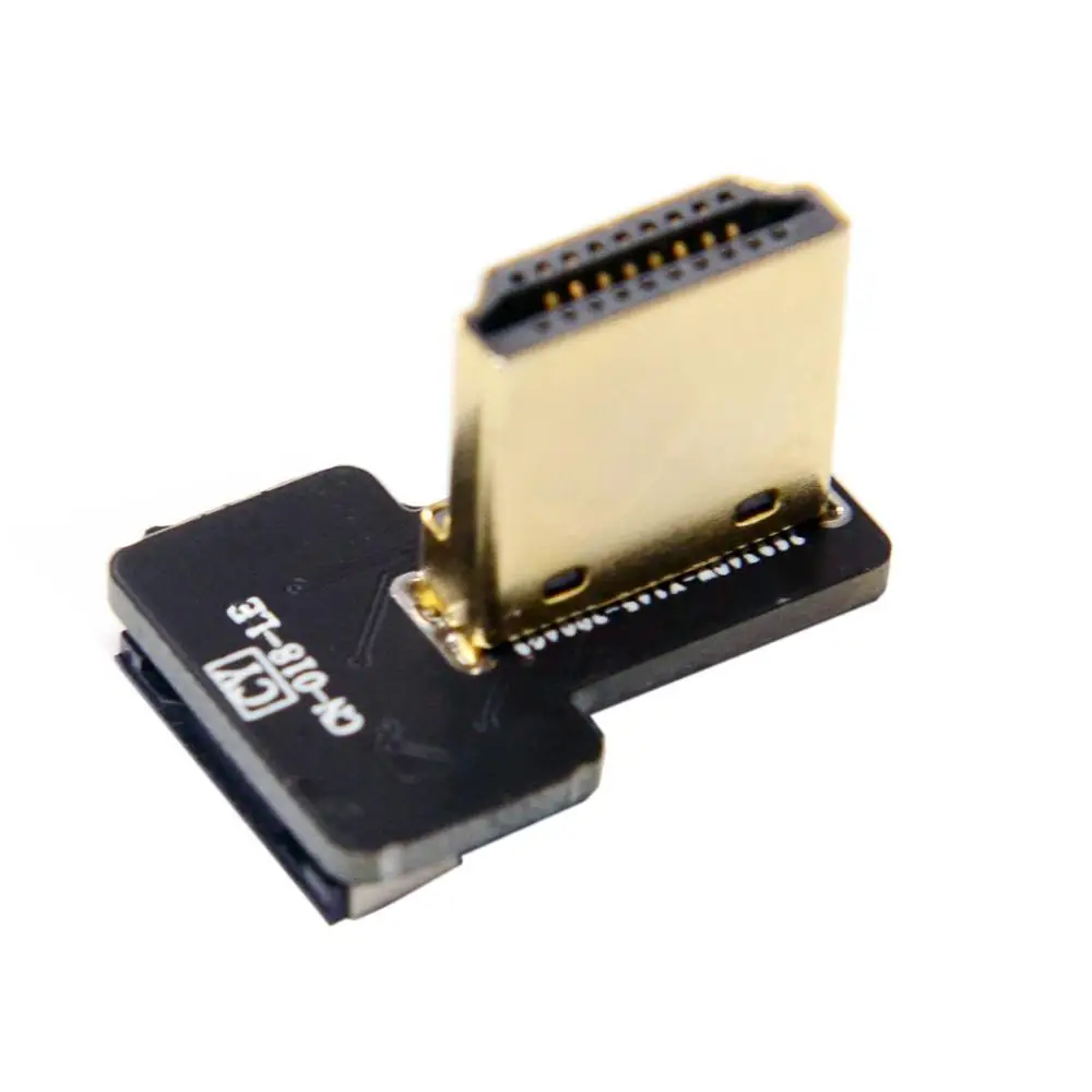 

FPV HDMI-compatible Type A Male Connector Left Angled 90 Degree for FPV HDTV Multicopter Aerial Photography