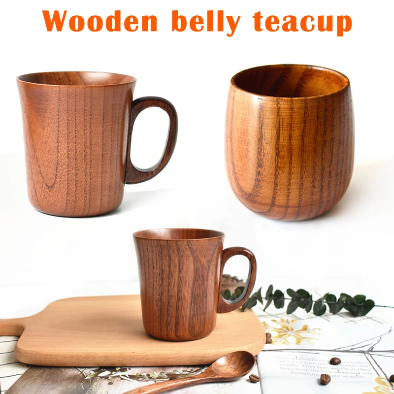 

Solid Jujube Mug Wooden Coffee Beer Mugs Wood Cup Handmade Tea Cup with /without Handle for Coffee Beer Tea Juice Milk Catering