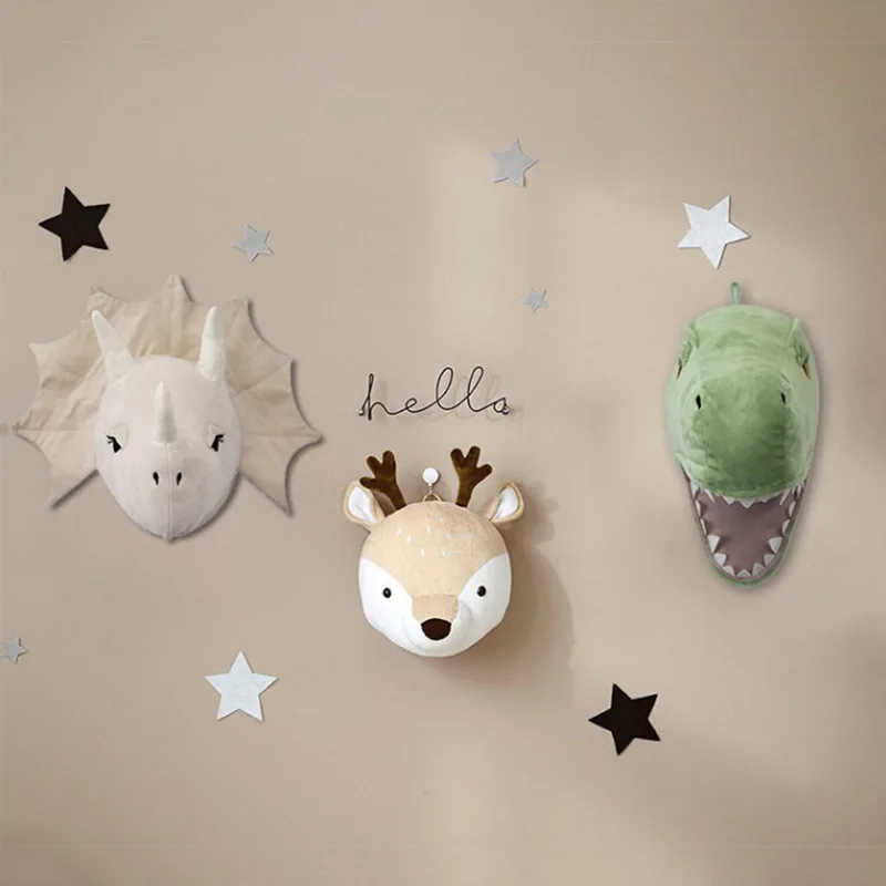

Dinosaur Decoration Wall Hanging Baby Children's Bedroom Creative Interior Home Ornaments Girl Boy Tyrannosaurus Birthday Gifts