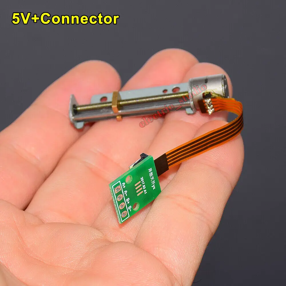 Micro Mini 8mm precision screw stepper motor 2-phase 4-wire Stepping Motor Stroke 30mm Linear Actuator | Обустройство дома