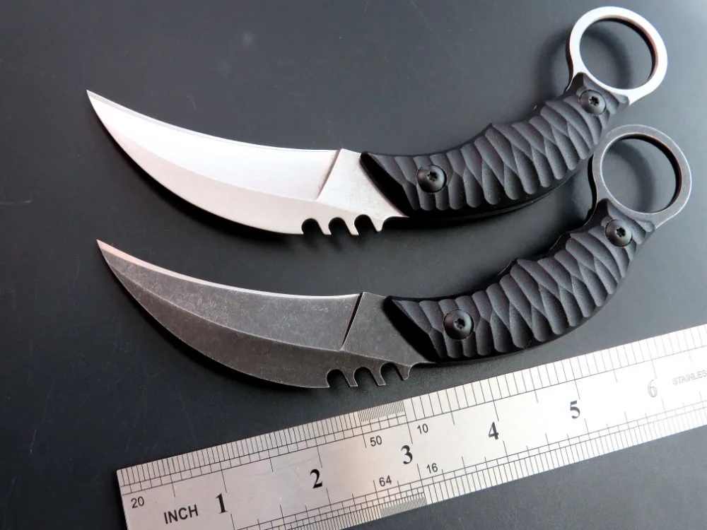 Нож C1690 CS GO стальные ножи для когтей счетчик удар тактический нож выживания Karambit