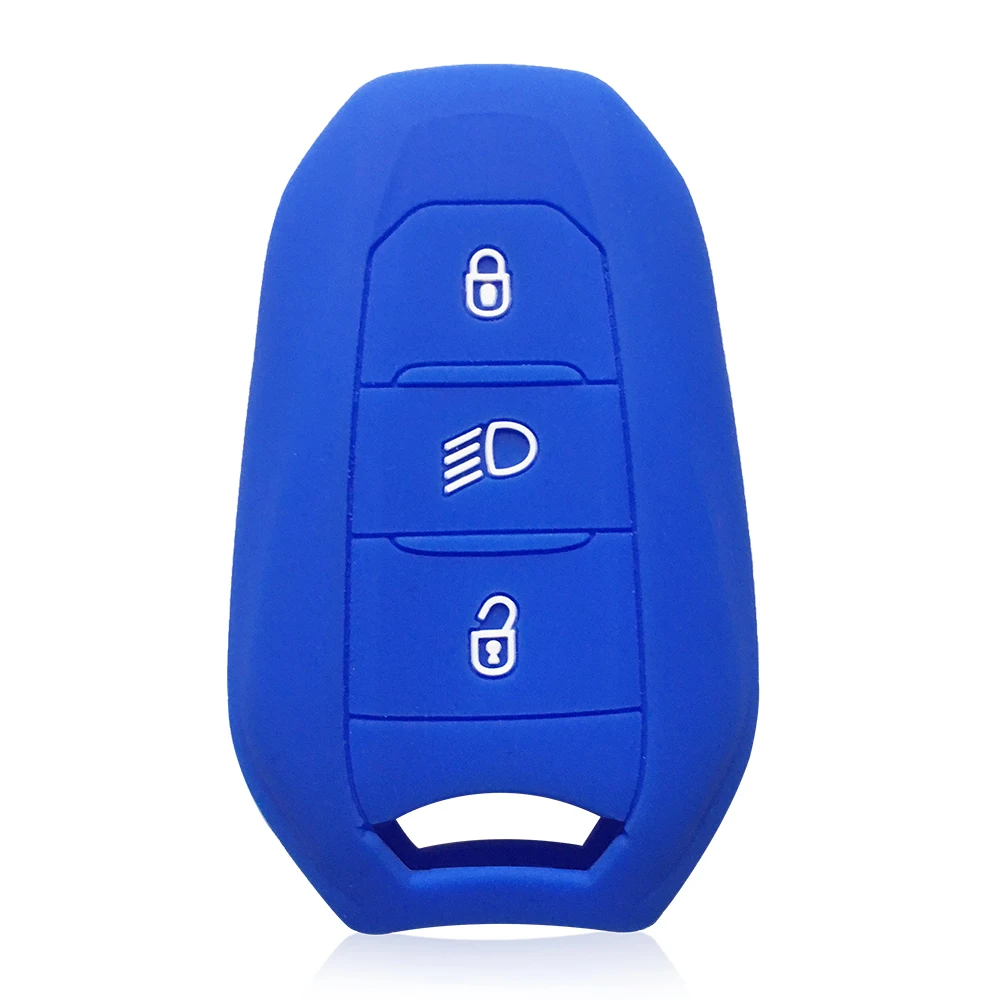 Чехол для ключей Peugeot 5008 207 208 3008 307 308 508 407 силиконовый брелок Citroen C2 C5 X7 Berlingo C3