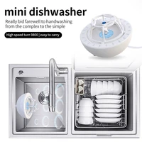 automatic usb rechargeable mini ultrasonic sink dishwasher household small portable fruit vegetable washing machine