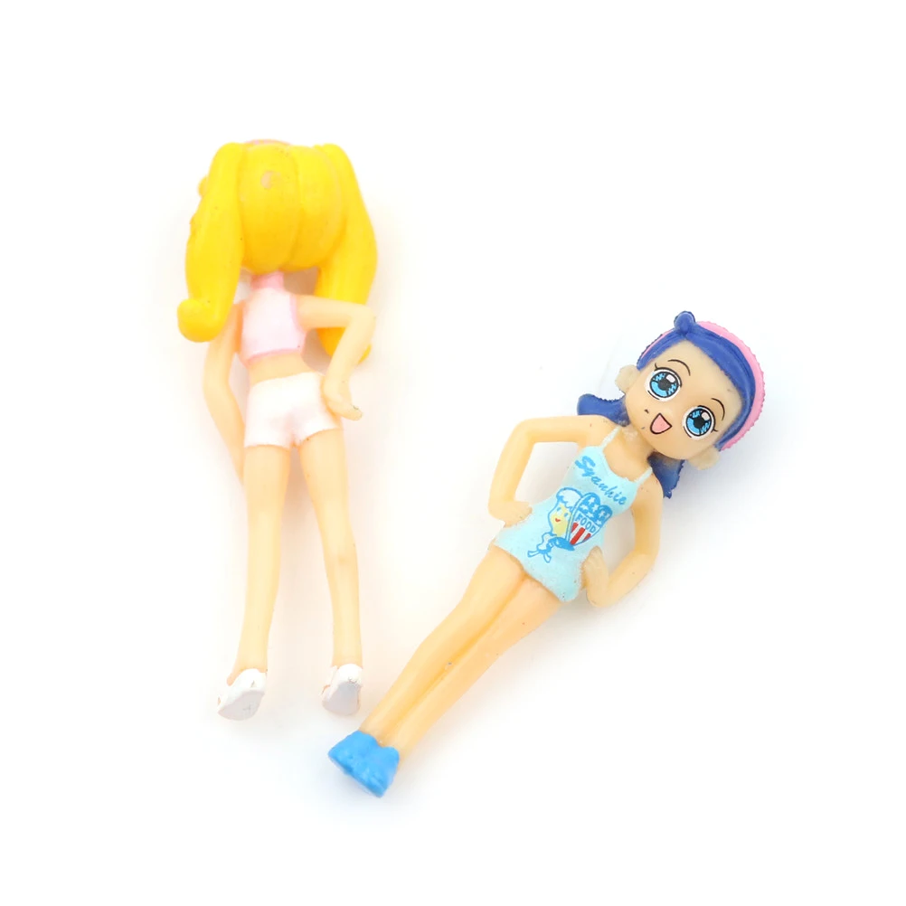 6 шт./компл. Статуэтка для пляжных девушек кукольного домика сада украшение