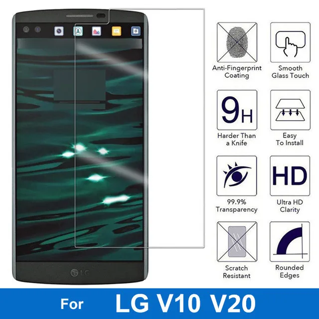 

2.5d 0,3 мм закаленное стекло премиум-класса, Защита экрана для lg v20 5,7 дюймов, для lg v10, пленка, защита экрана, защитное стекло, защита
