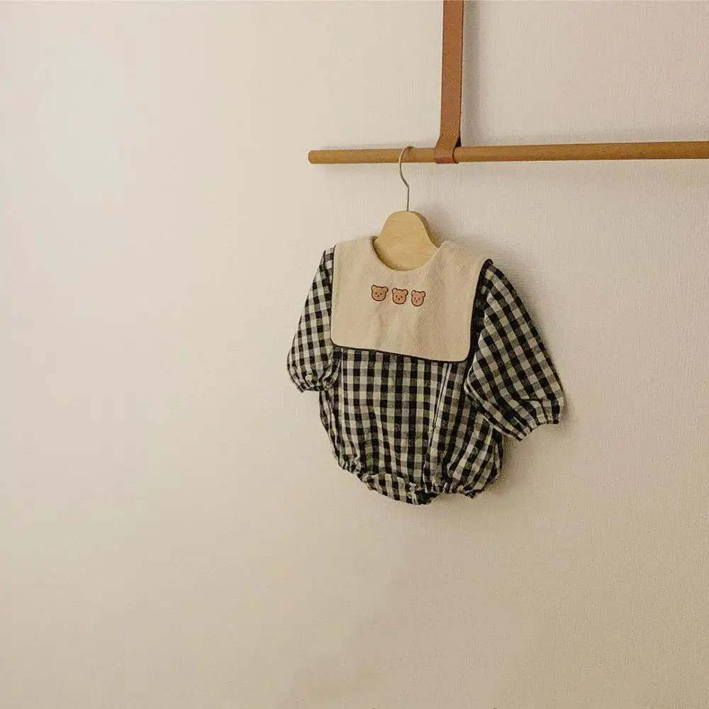 

Newborn Baby Boys Clothes Set Cartoon Infant Clothing Set Velet Baby Romper Pants Hat Toddler Jumpsuit Plaid Autumn Outerwear