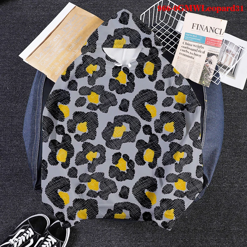 Sexy Leopard 3D Hoodies Women Sweetshirts Aesthetic Clothes Colorful Printed Sweetshirt Vintage Tops Long Sleeve Harajuku Hoody
