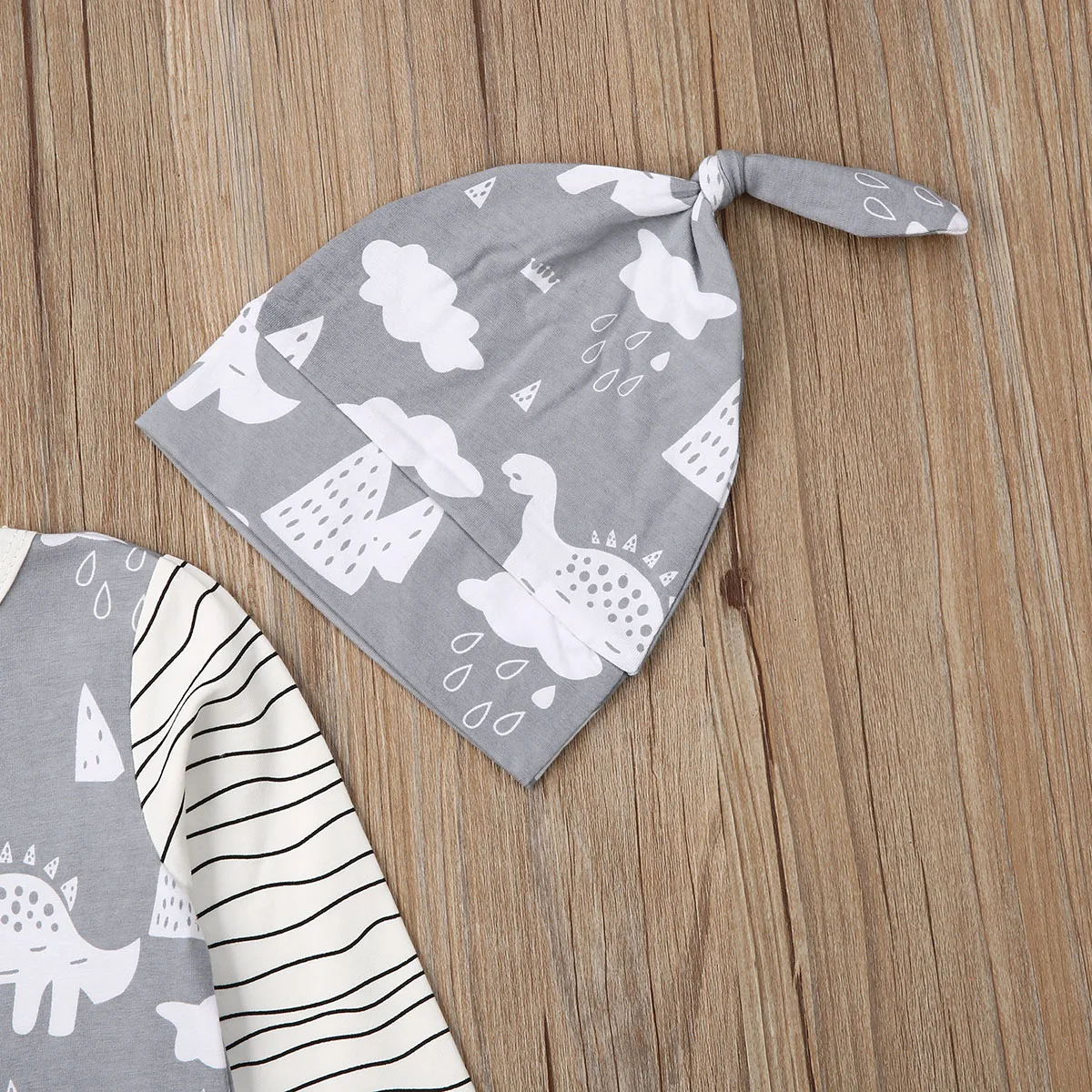 Комбинезон с длинным рукавом для младенцев в полоску | Мать и ребенок