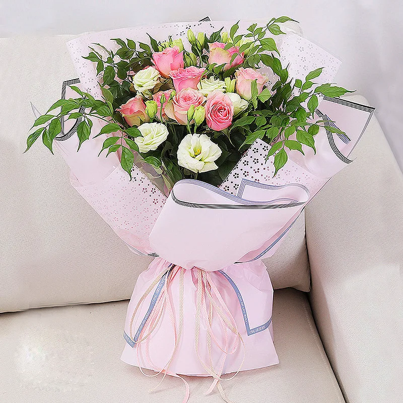 20PCS Bouquet packaging material new Korean plastic waterproof flower wrapping paper Han Su love | Дом и сад